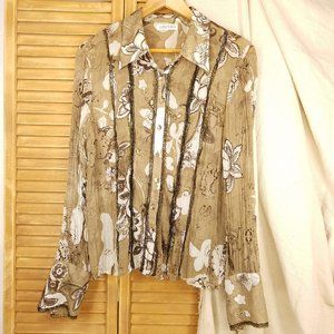 Kaelyn-Max Sheer button down